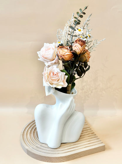 [  Gratitude  ] LA ROSE Blooms Bouquet with vase